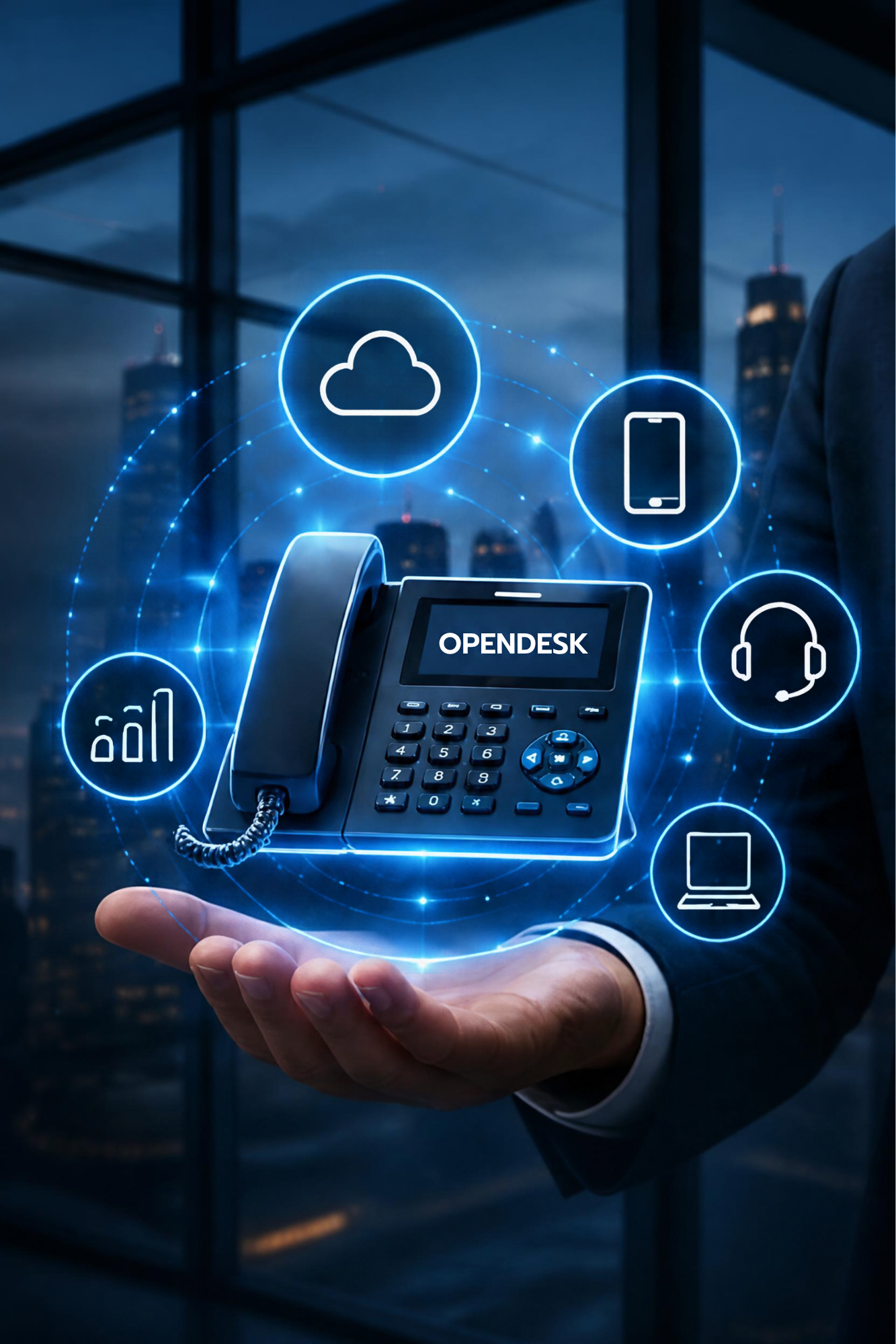 Telefone IP com elementos digitais de comunicação e mobilidade